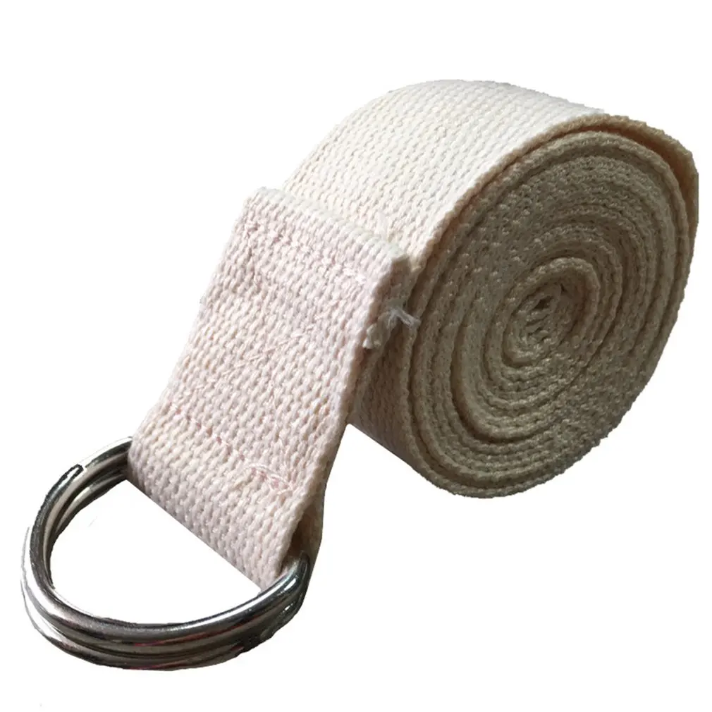 

Yoga Strap Durable Cotton Exercise Straps Standard Extra Long Straps Adjustable D-Ring Buckle Gives Flexibility for Yoga