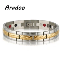 aradoo clasp bracelet holiday gift magnetic bracelet stainless steel bracelet korea mens bracelet metal bracelet for bracelet