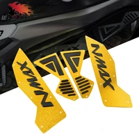 motorcycle aluminum alloy foot footrest pegs plate pads set for yamaha nmax 155 nmax 2015 2016 2017 2018 2019 footboard steps