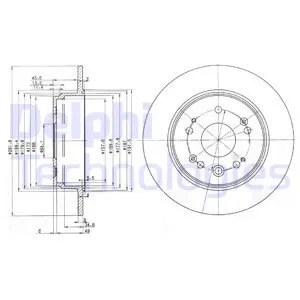 

DELPHI BG3979 DISC REAR 02-06 CR-V 2.0i