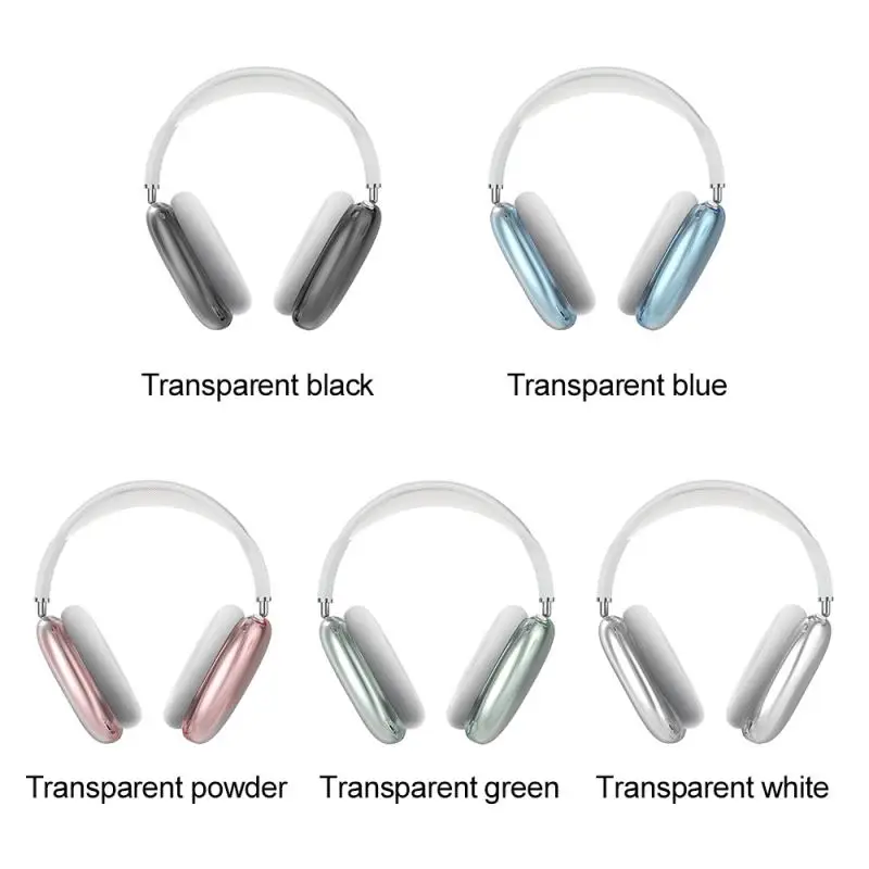 

Case For Airpods Max Transparent Color Protective Sleeve Headset Bluetooth Suitable For Apple Headset Transparent Protect Shell