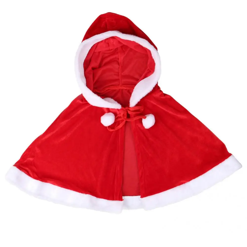 

Santa Claus Cape Short Bow Xmas Cloak Xmas Cape Festive Santa Claus Cape Scarf Autumn Winter