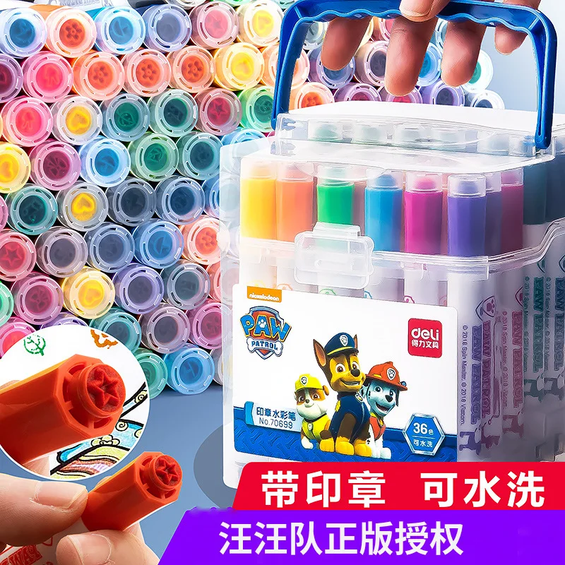 

Paw Patrol Child Color Brush Kids Toy Seal Watercolor Pen Washable Painting Pen Multi-color Watercolor Pen Kid Toy Birthday Gift