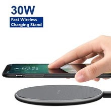 30W Wireless Charger for iPhone 11 X XR XS 8 fast wirless Charging Dock for Samsung Xiaomi Huawei OPPO phone Qi charger wireless