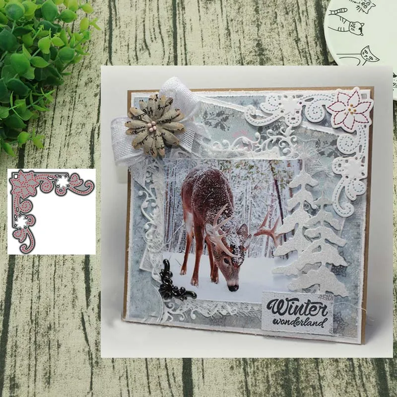 Угловые кружева металлические Вырубные штампы вырезанные формы для украшения