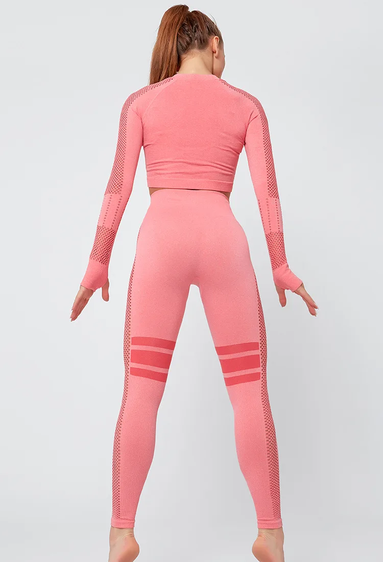 

Seamless Women Yoga Sets 2peice Shirts +Leggings Pants Fitness Suit Running Clothes Gym Wear Top Sportswear Tights Tracksuit