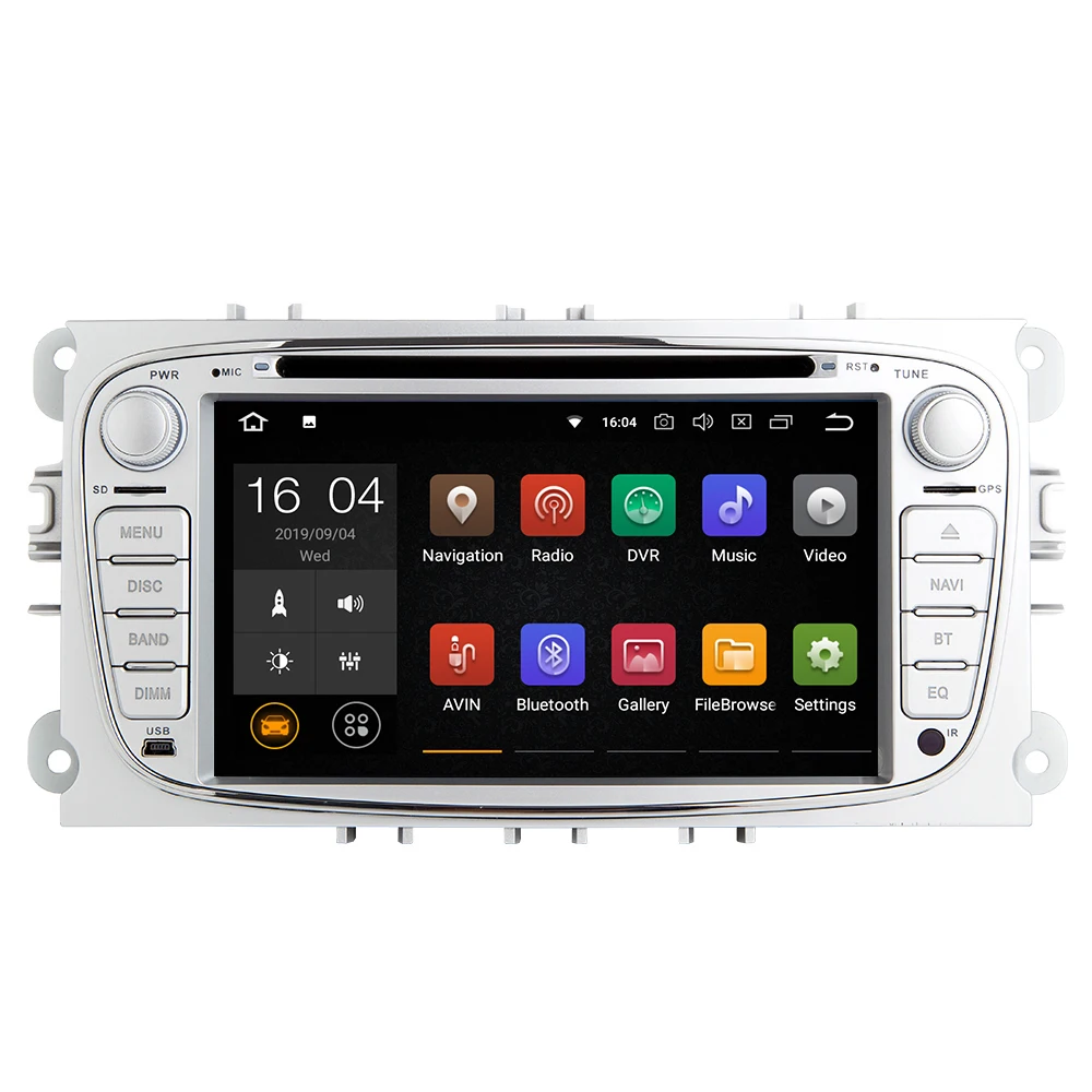 Автомагнитола 2din Android 9 для Ford Focus 2 3 mk2 Mondeo 4 Kuga Fiesta Transit Connect S C MAXGPS