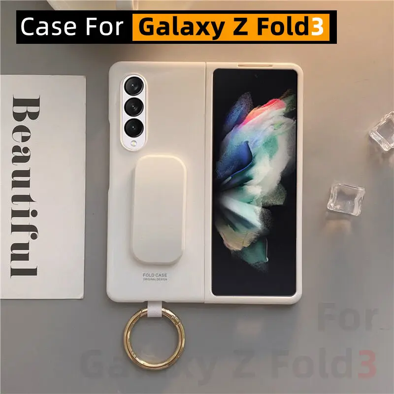 for samsung galaxy z fold3 casegalaxy z fold 3 5g case pc material with phone bracket free global shipping