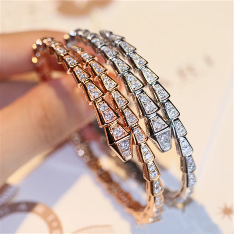 

Оригинальный регулируемый браслет в форме змеи 1:1 BVL, Модный классический стильный мужской и женский браслет для свадебной вечеринки, беспл...