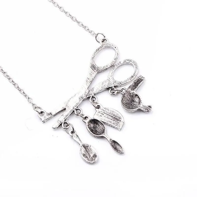 Ожерелье женское с подвеской креативный аксессуар для парикмахера