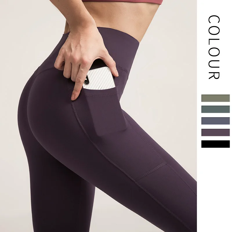 Women High Waist Yoga pant With Pocket Supportive Gym Tights For Workout Stretchy Squat Proof Leggings Female Legging Soft