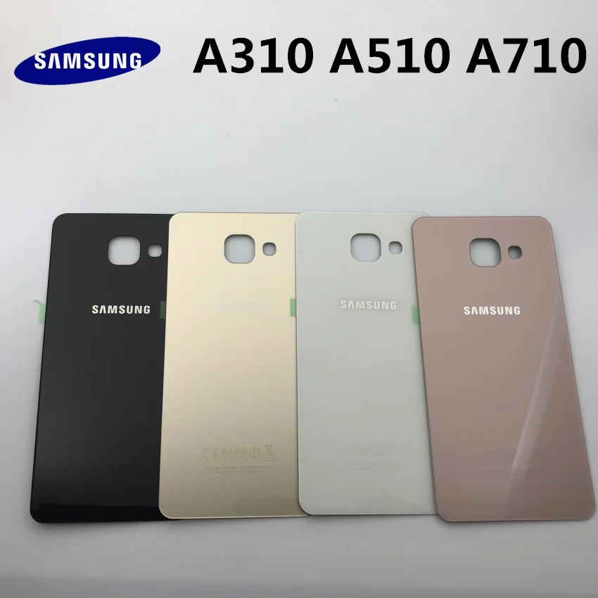 Samsung Galaxy A3 A5 A7 A9 2016 A310 A510 A710 A910 задняя батарея Задняя стеклянная крышка корпус с