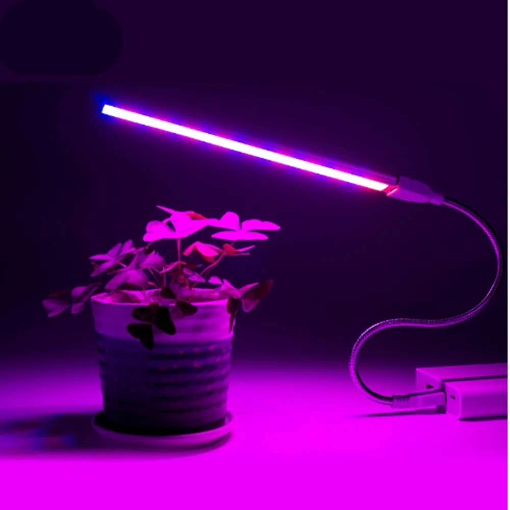 USB LED Plant Light Full Spectrum 3W 5W DC 5V Flexible Grow Lights Phyto Lamp For Garden House Flower Hydroponic IR UV Growing