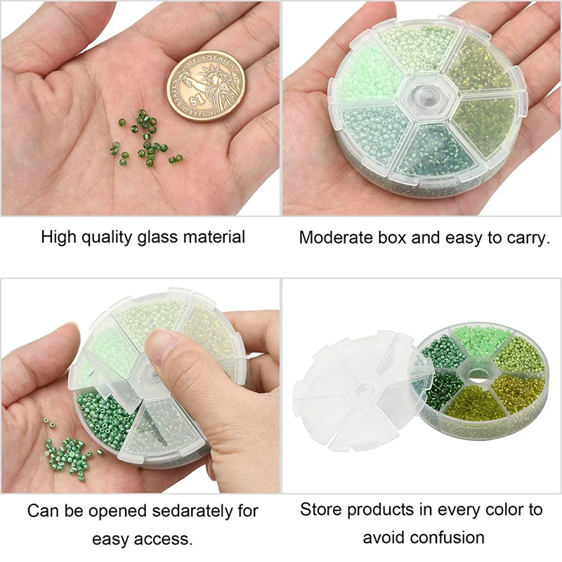 

Sansango Box Set 2/3/4mm Glass Seed Beads Czech Charm Crystal Spacer Glass Beads For Jewelry Making DIY Handmade Accessories