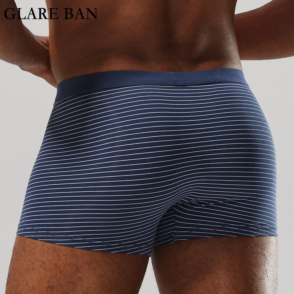 Трусы боксеры мужские из мягкого хлопка пикантное нижнее белье шорты трусы