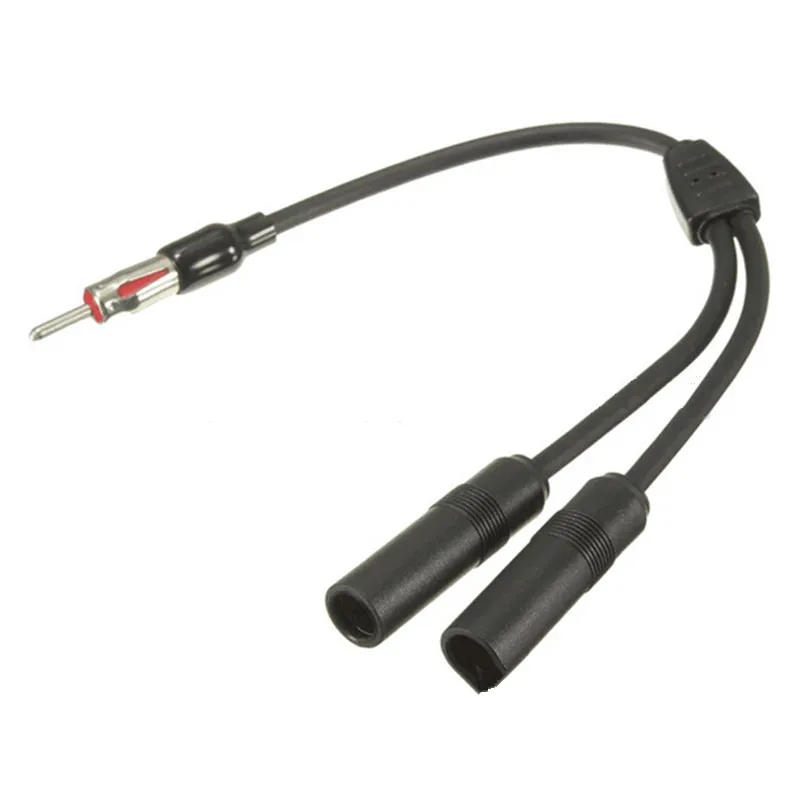 Car Antenna Cable Adapter Aluminum Plug In 1 For 2 Radio Extension Meet More Connectivity Needs | Автомобили и мотоциклы