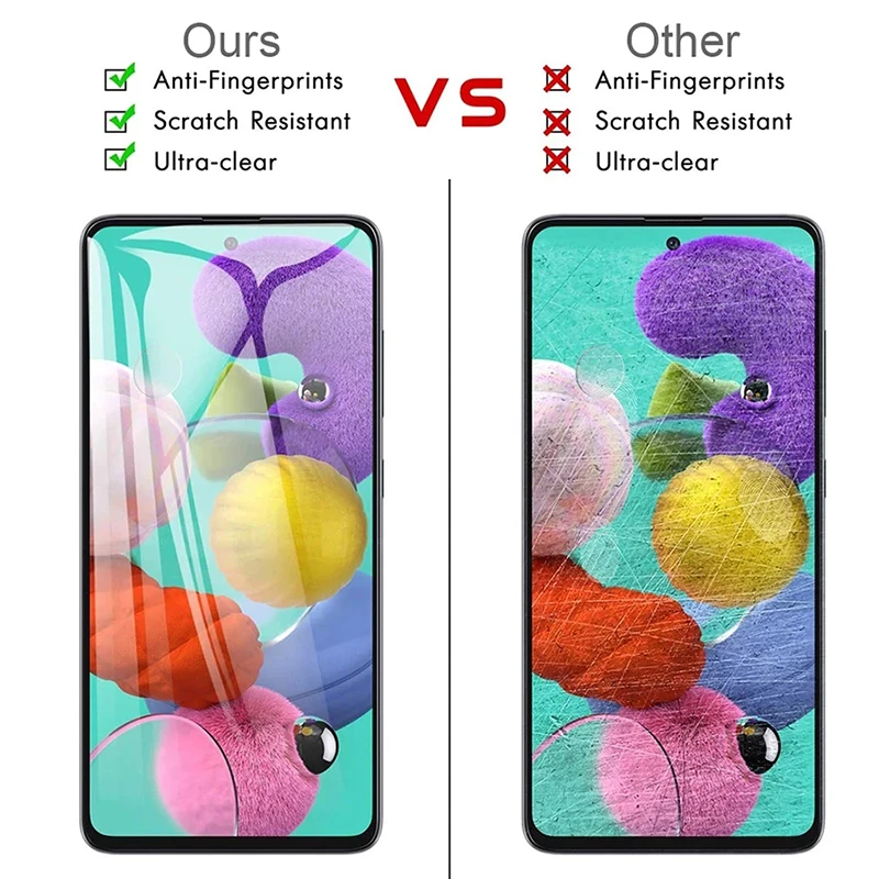 

Tempered Glass Screen Protector For Samsung galaxy A40 A50 A10 A70 A30 Protective glass Full Cover Galaxy A21s A51 Glass