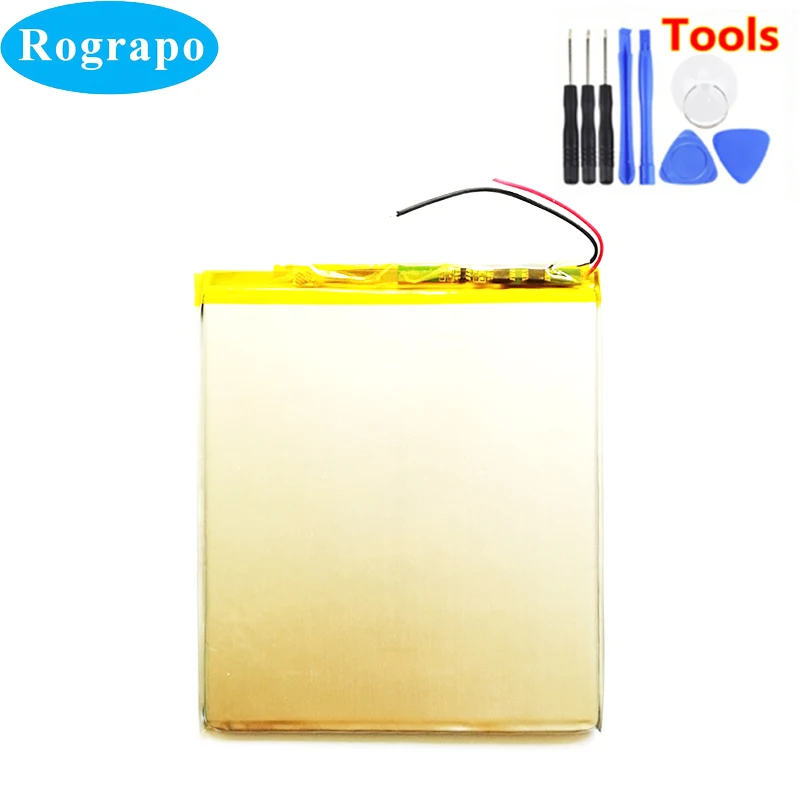 New 3.7V 4000mAh Battery For Prestigio PMT3037 3038 3G Tablet PC Accumulator 2-Wire+ Free Tools