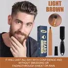 Мужская водонепроницаемая ручка с четырьмя зубцами и щетка для бороды, наполнитель, карандаш, комбинированный усилитель покрытия, длительное восстановление формы усов