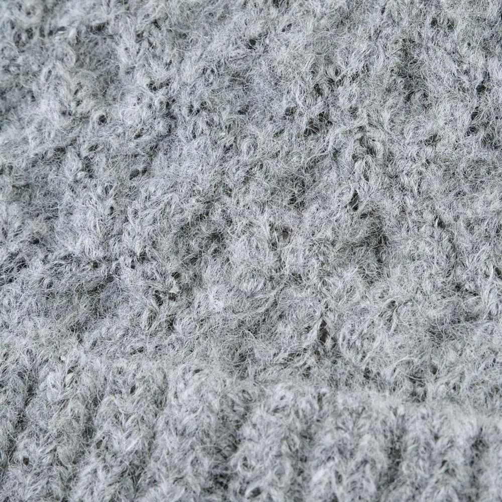 Женская зимняя шапка женская теплая вязаная шерстяная с шапкой из натурального