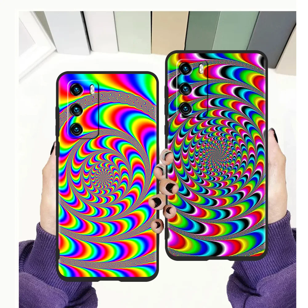 

Art Hypnotic Phone Case for Huawei P20 P30 P40 Lite P20 P30 P50 Pro P Smart Z 2021 Y6 Y7 Y9 Y7A Y6P Y9S 2019 Soft Cover TPU Bag