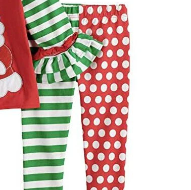 Одежда для маленьких девочек милая Рождественская рубашка с длинным рукавом