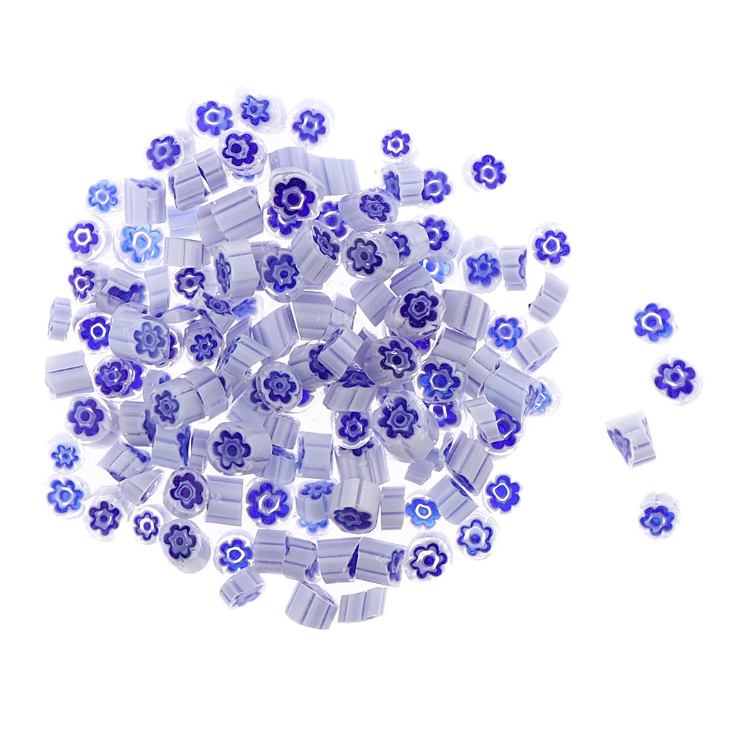 

28g Millefiori Glass Beads Irregular Fusing Glass Loose Beads Mosaic Tile Supply Art Glass Accessory