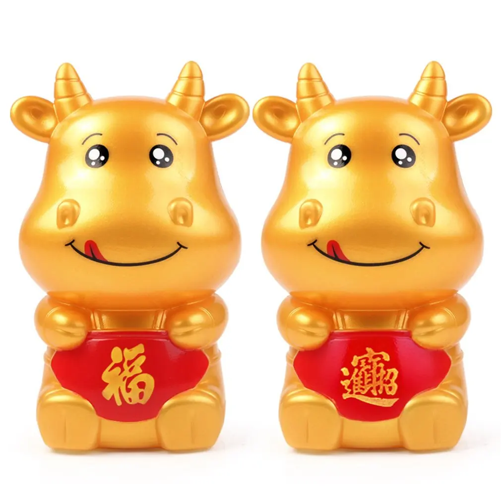 

Piggy Bank Money Bank Coins Storage Box Cow Shape Money Saving Boxes Cow Bank Hinese Festive Gift Home Decor