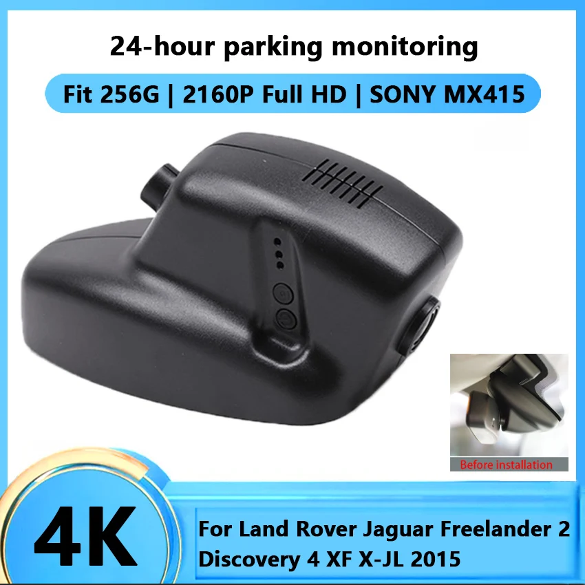 HD 4K Car Wifi DVR Camera For Land Rover Jaguar Freelander 2 Discovery 4 XF X-JL 2015 Novatek 96672 Car Dash Cam Video Recorder