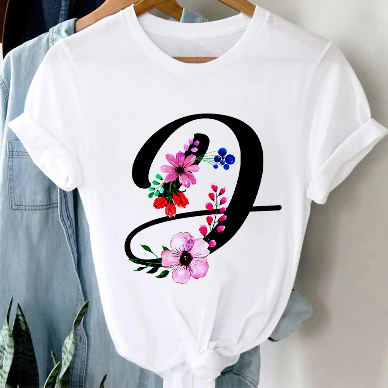 Женские футболки 26 по индивидуальному заказу футболка с буквами модное надписью