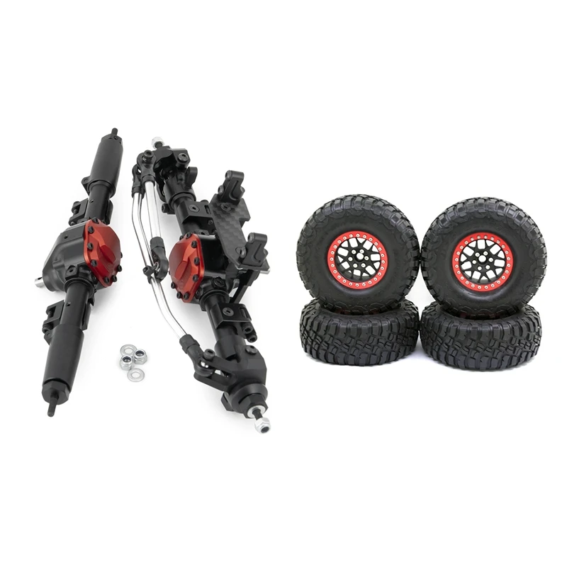 Полный комплект передних и задних прямых осей для Axial SCX10 II 90046 4X 2 дюйма колесные