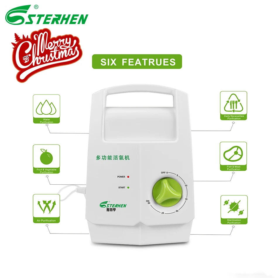 Sterhen 220V 400mg генератор озона очиститель воздуха водный Пищевой Стерилизатор овощная мойка для фруктов дезодорирующая бытовая техника