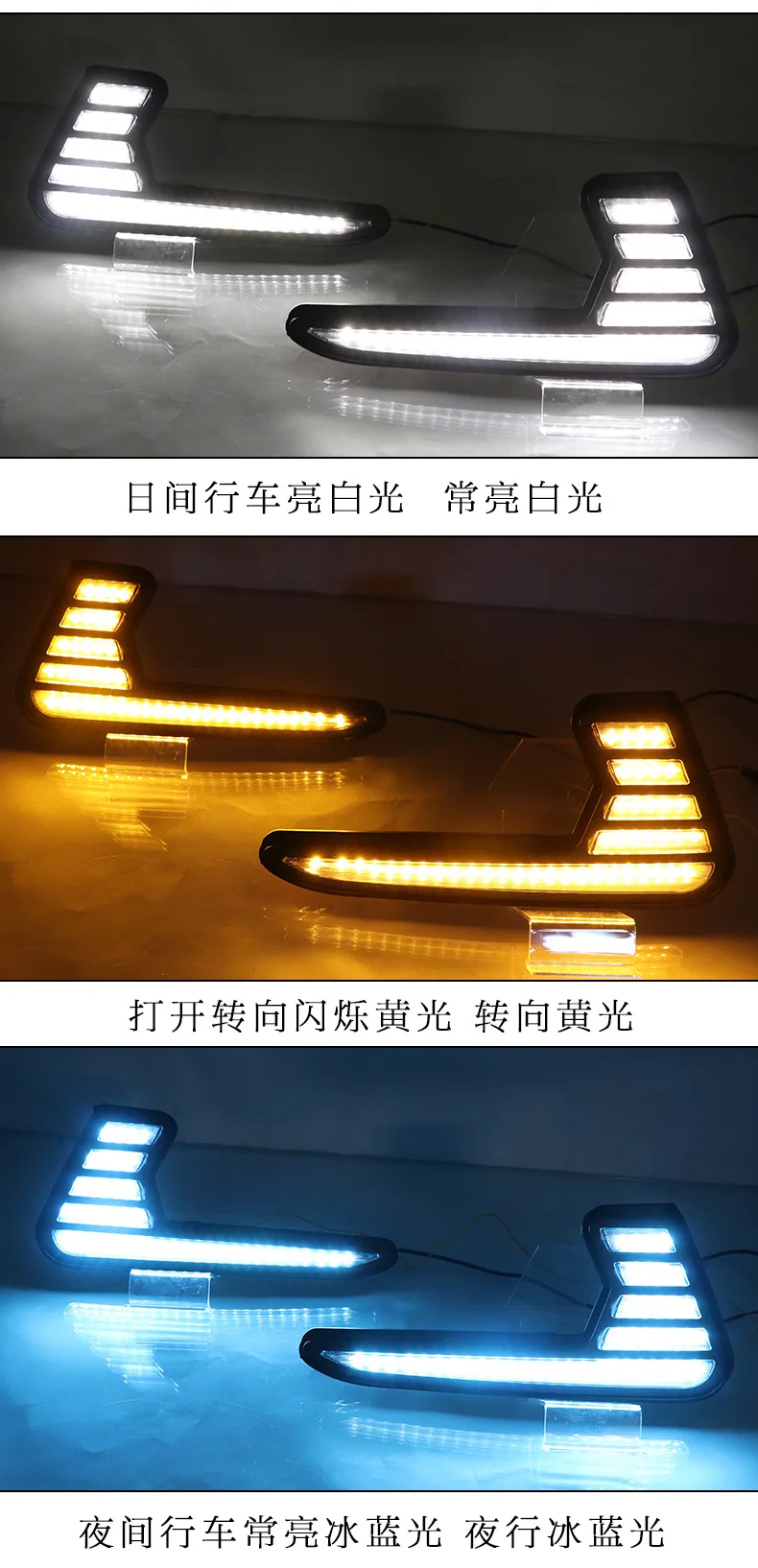 

For Honda Jazz fit 2020 2021 LED DRL fog lamp with turn signal function car styling LED Daytime Running Lights