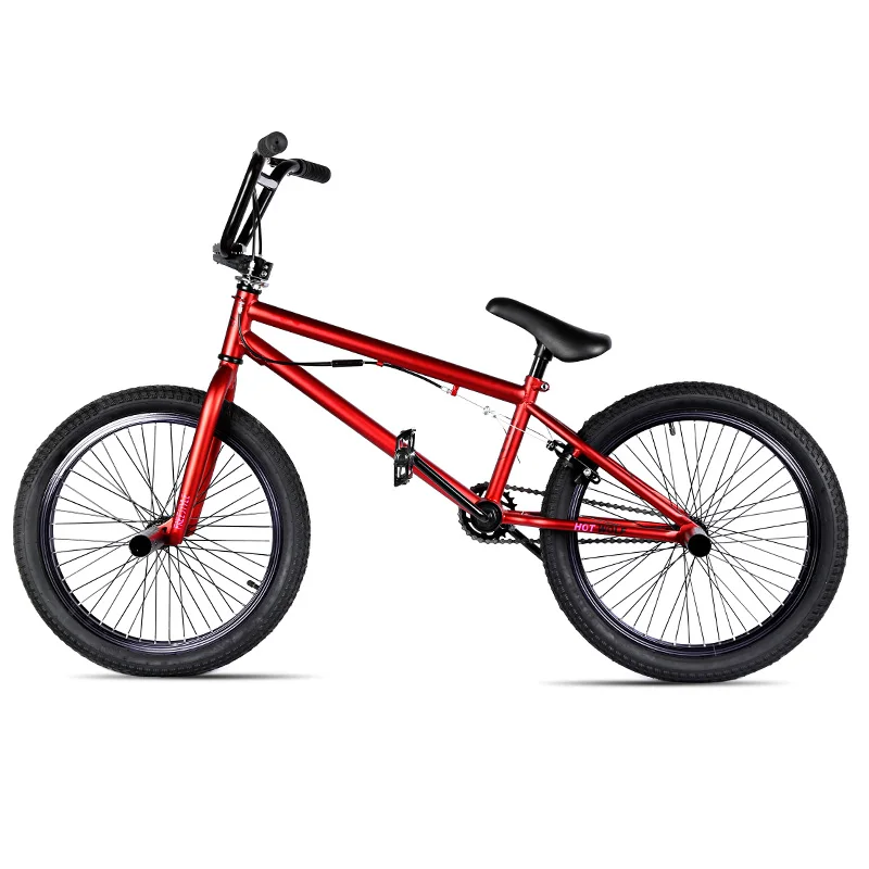 Red black circle Стальная рама 20 дюймов bmx велосипед мужской performance bike orange/красный шины не складной велосипед для шоу горячая волк задний тормоз V велосипед - Цвет: Red black circle