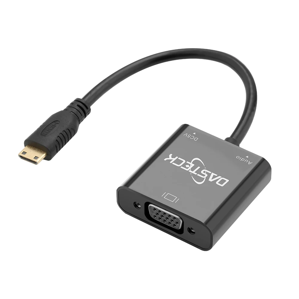 HDMI-совместимый с VGA адаптер Micro Mini Мужской для Женский 1080p конвертер ноутбука