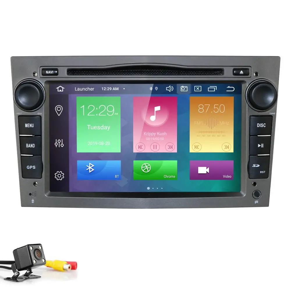 grey PX5 4G+ 64G wifi 2Din Android 9,0 автомобильный DVD gps для OPEL Vauxhall Astra Meriva Vectra Antara Zafira Corsa Agila " gps радио плеер - Цвет: grey