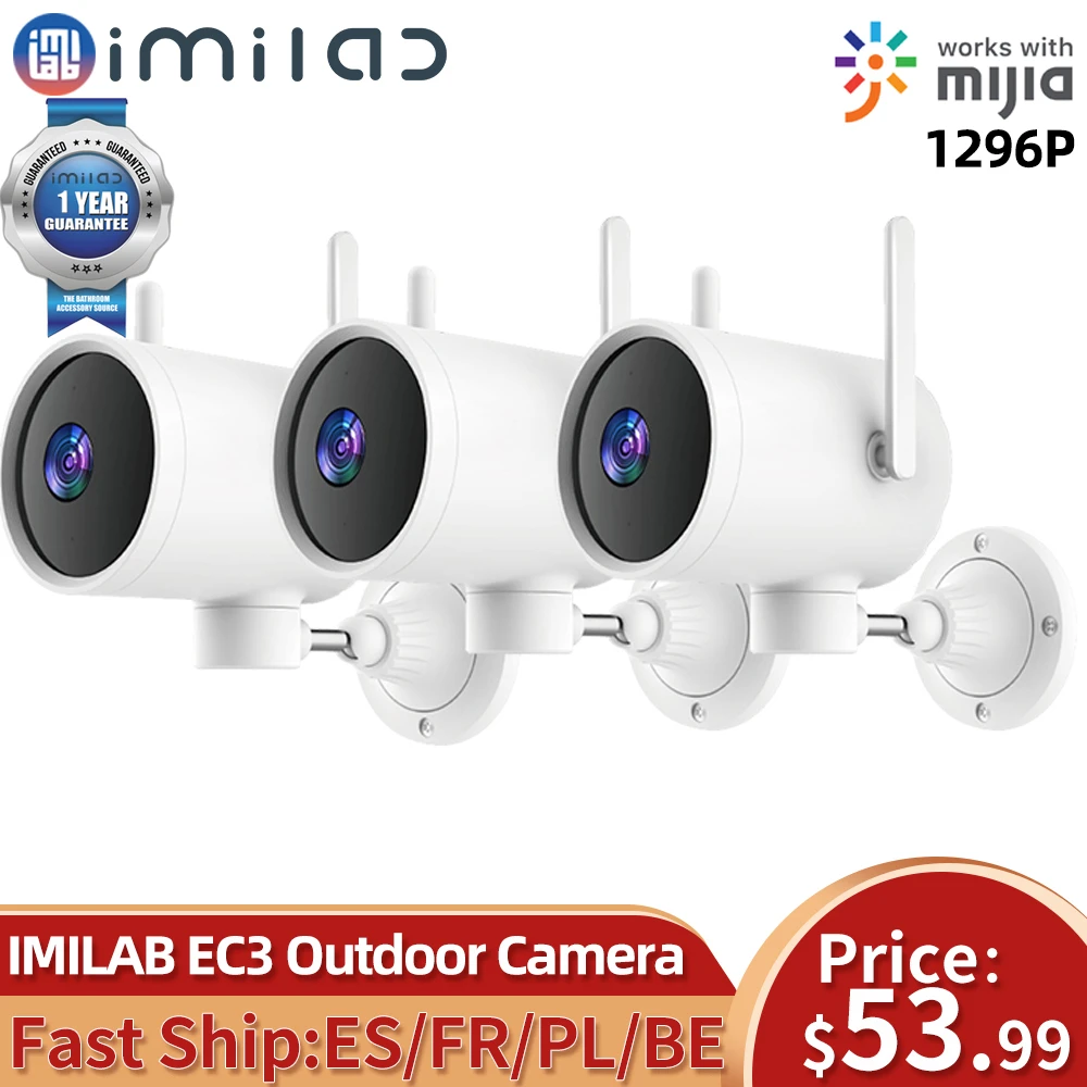 IMILAB EC3 Xiaomi 2K Outdoor Camera Wifi Smart Mi Home Security Cam Night Vision Cctv Vedio Surveillance Webcam Global Version