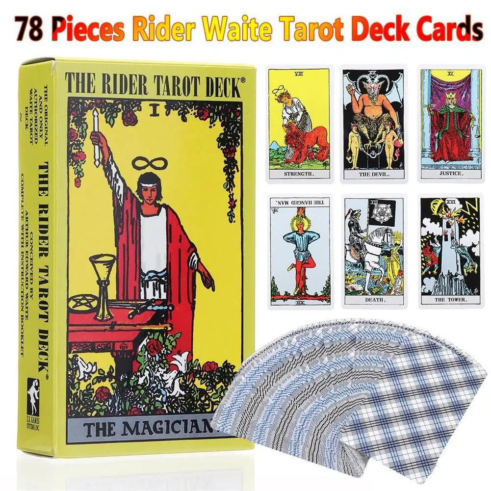 78Pcs/1 Set Full English Radiant Rider Wait Tarot Cards Factory Made Smith Deck Board Game Hot Sale | Спорт и развлечения