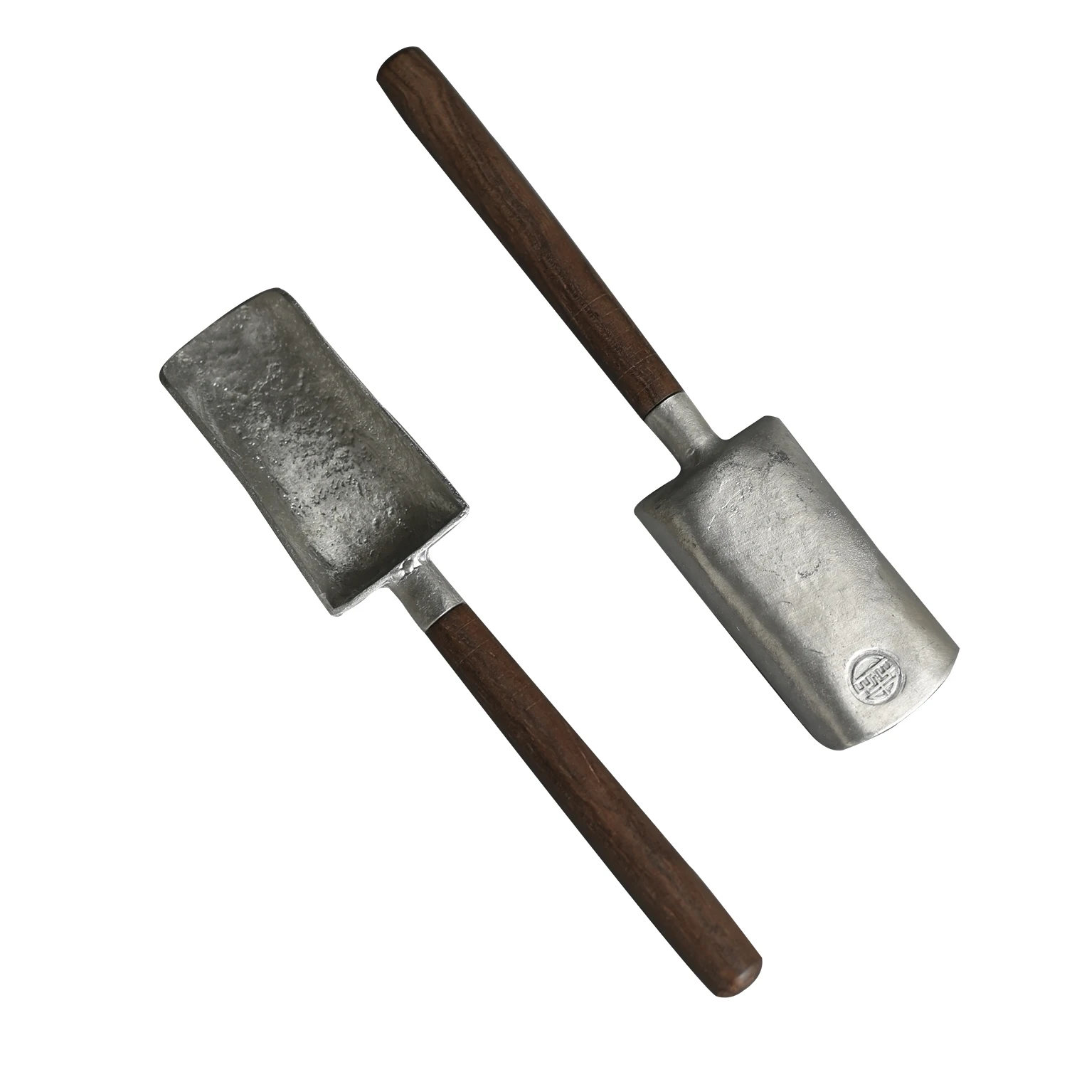 

of the Japanese pure tin tea tea spoon spade spade points ebony handle teaspoon of tea set 6 gentleman accessories