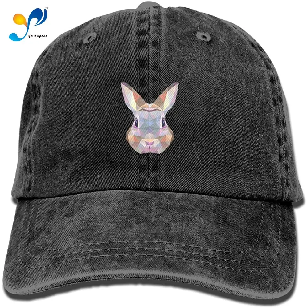 

Geometric Rabbit Bunny Adult Sport Adjustable Baseball Cap Cowboy Hat