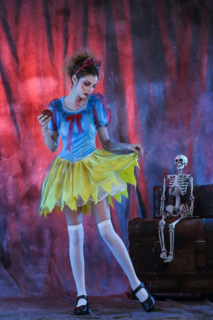 Кровавая Мария Снежная принцесса страшный костюм для Хэллоуина комплект женское