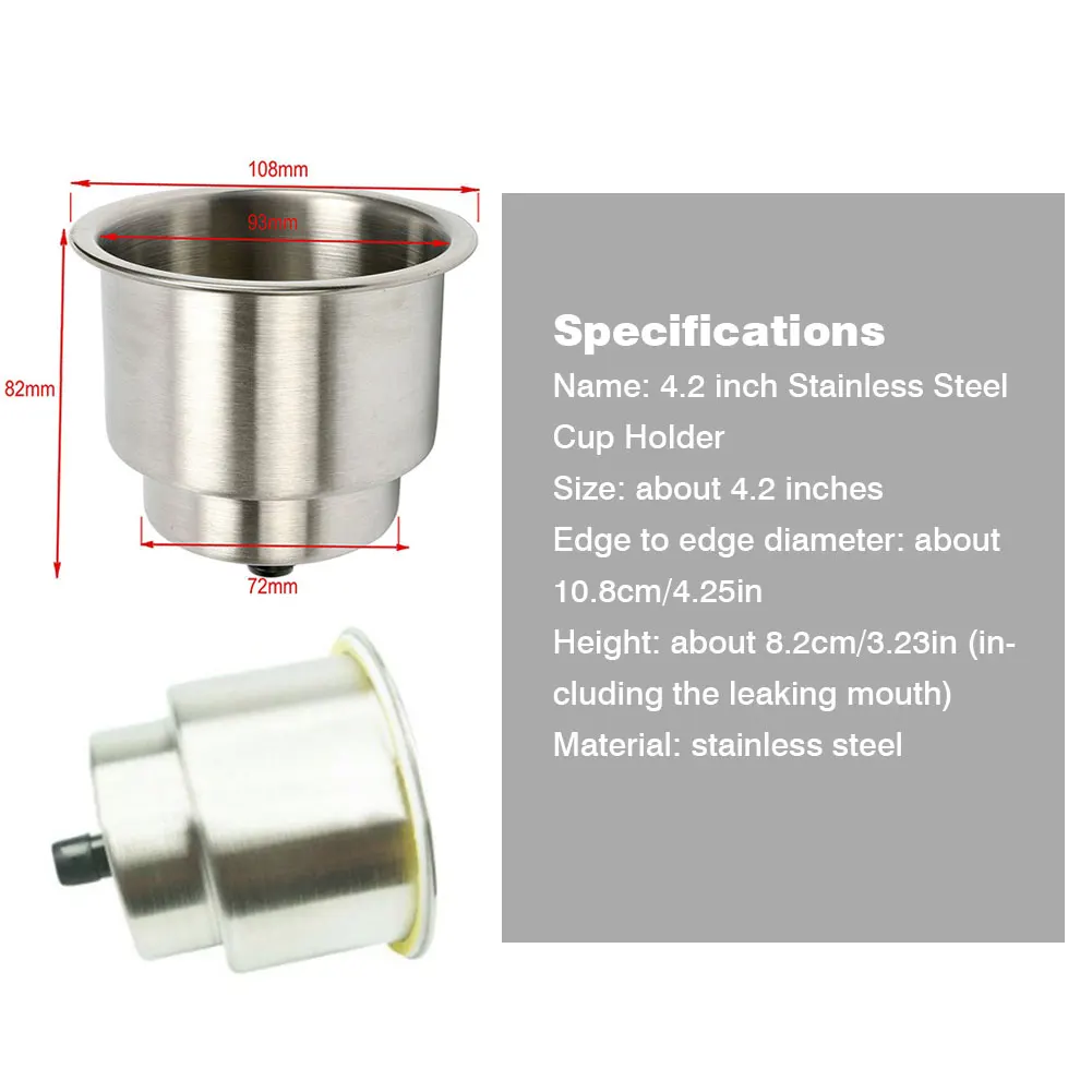 2 шт. утопленный держатель для бутылок из нержавеющей стали |