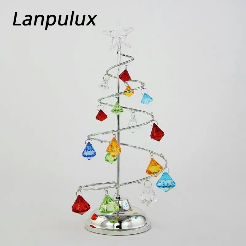 Lanpulux Алмазный Сияющий светодиодный ночник цветная Рождественская елка Обои для