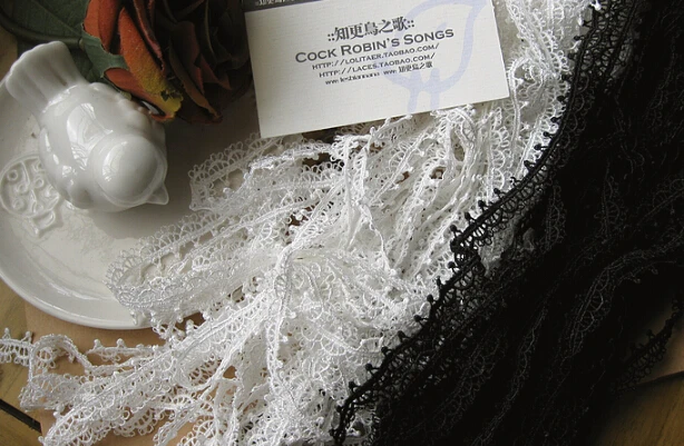 10 ярдов 2 см 0 78 &quotширокий черный/цвета слоновой кости Роза Ткань Вышивка Одежда