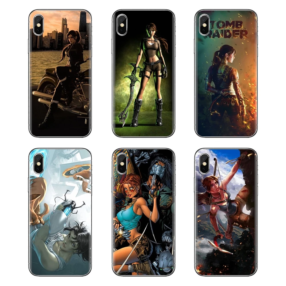 ТПУ чехол Lara Croft Tomb Raider игровой принт для sony Xperia Z Z1 Z2 Z3 Z5 compact M2 M4 M5 C4 E3 T3 XA huawei mate 7 8 Y3II