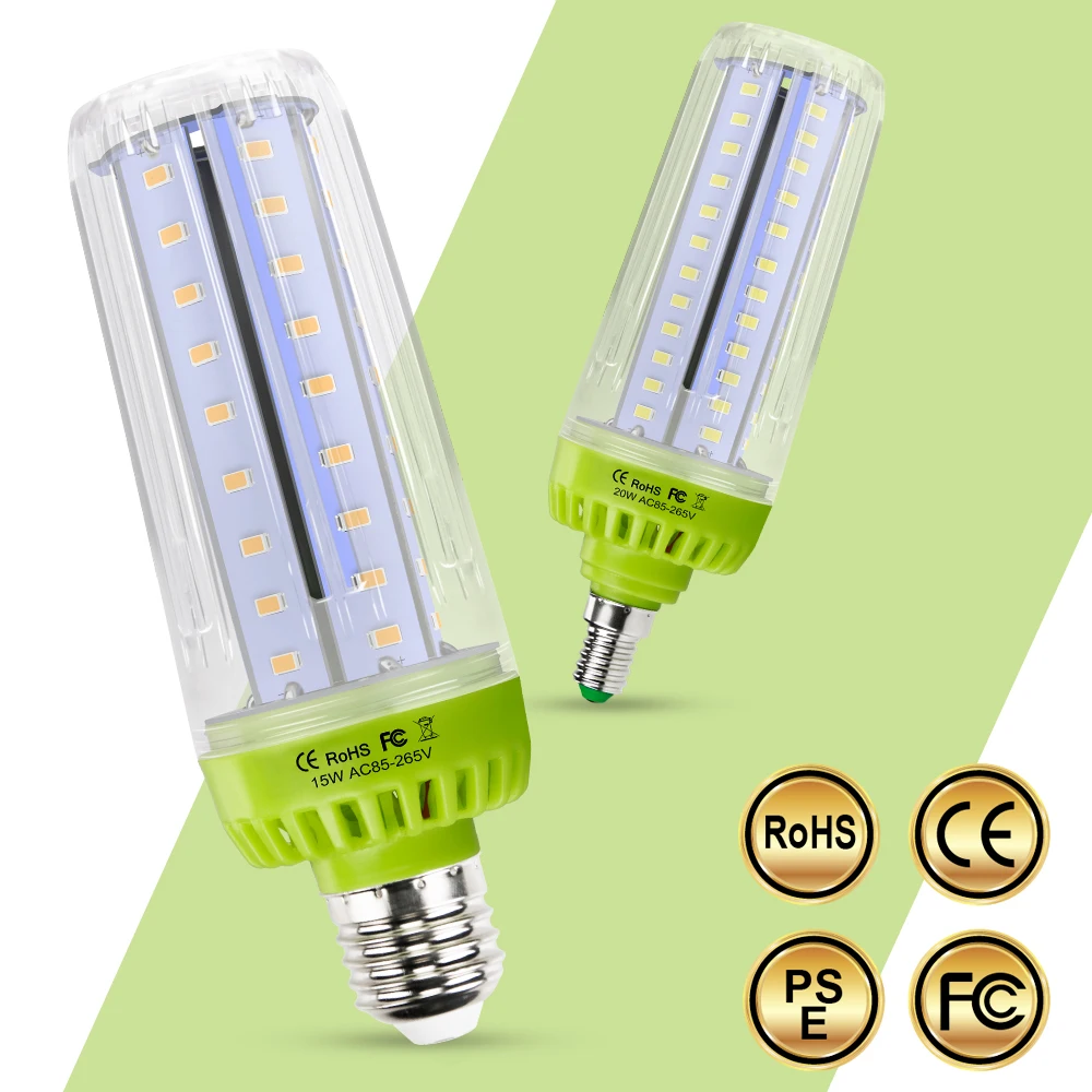 

E27 Corn Light LED Bulb E14 LED Lamp 220V Ampoule Corn Bulb 110V LED Spotlight 10W 15W 20W Lamp Chandelier Candle Light 5736SMD