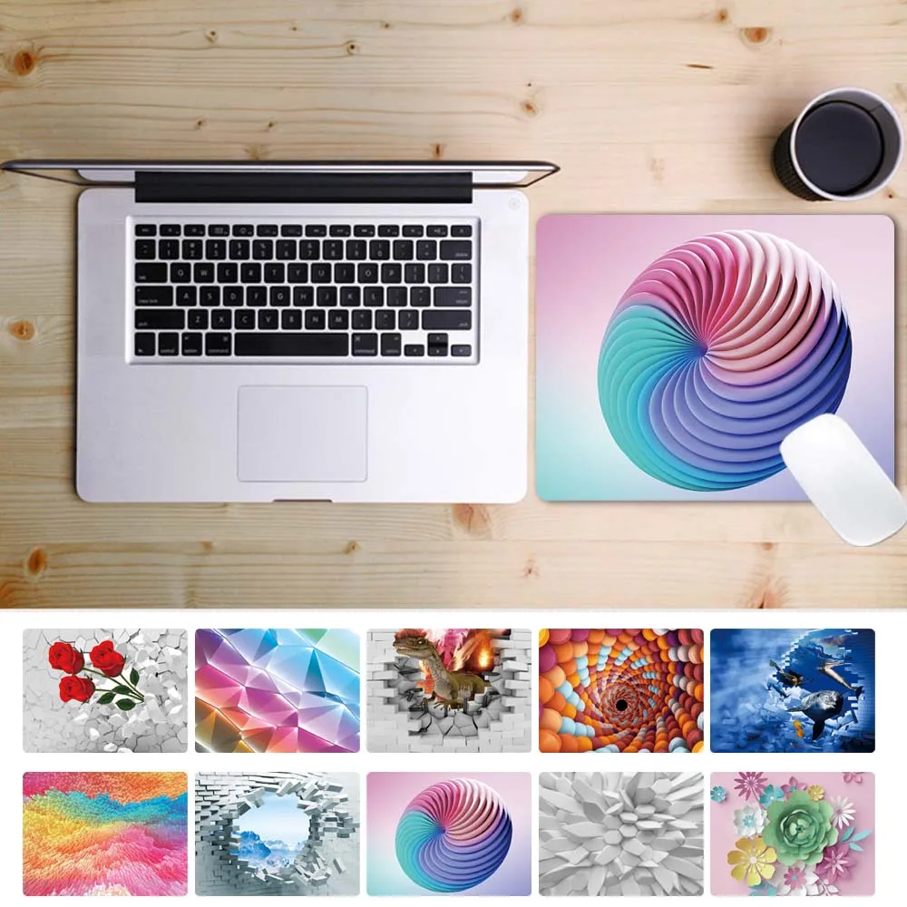 

Square Mouse Pad 3D Pattern Non-slip Comfortable Waterproof Pad PC Gamer Gaming Mouse Pad for Laptop PC