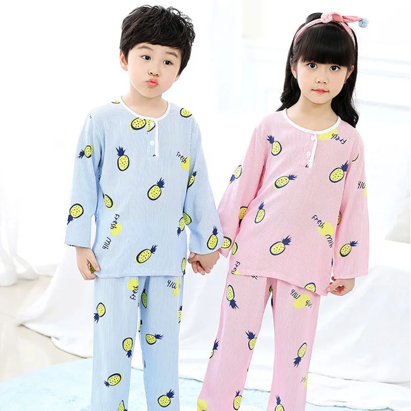 

Kids Pajamas Bebe 2021 Girl Cotton Cartoon Pijama Infantil Two Piece Sleepwear 1 2 3 4 5 8 Year Children Summer Pajama Sets