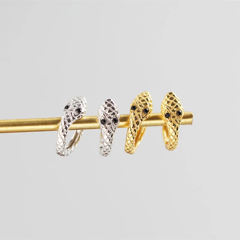 

Earrings For Women Retro Little Snake Earrings Hoops Korean Silver Gold Fashion Holiday Party Sparkling Jewelry Gift for Women