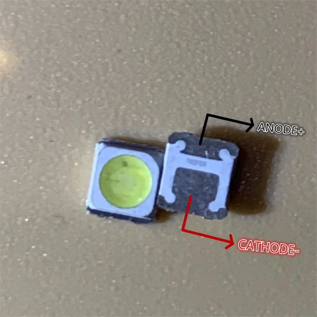 500 шт. 2828 светодиодная подсветка Flip Chip LED 1 5 Вт 3 в 3228 spbwh1322s1kvc1нагрудник холодный